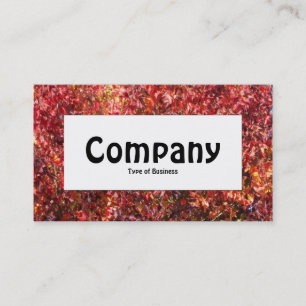 Midden-label - Autumn Leaves Visitekaartje