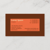 Midden label - Autumn Sinaasappel met bruin 632100 (Achterkant)