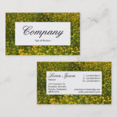 Midden-label - Bed of Yellow Daisies Visitekaartje (Voorkant / Achterkant)