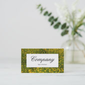 Midden-label - Bed of Yellow Daisies Visitekaartje (Staand voorkant)