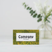 Midden-label - Bed of Yellow Daisies Visitekaartje (Staand voorkant)