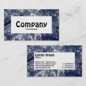 Midden-label - Blauw najaar Visitekaartje (Voorkant / Achterkant)