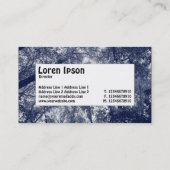 Midden-label - Blauw najaar Visitekaartje (Achterkant)