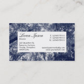 Midden-label - Blauw najaar Visitekaartje (Achterkant)