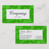 Midden Label - Bloem Textuur - Groen (33CC00) (Voorkant / Achterkant)