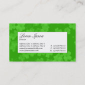 Midden Label - Bloem Textuur - Groen (33CC00) (Achterkant)