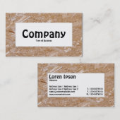 Midden-label - Chipboard Visitekaartje (Voorkant / Achterkant)