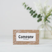 Midden-label - Chipboard Visitekaartje (Staand voorkant)