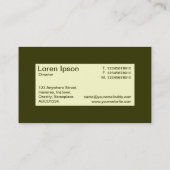 Midden label - crème met Murky Green 333300 (Achterkant)