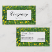 Midden-label - Daffodils/Narcissus Visitekaartje (Voorkant / Achterkant)