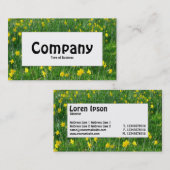 Midden-label - Daffodils/Narcissus Visitekaartje (Voorkant / Achterkant)