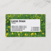 Midden-label - Daffodils/Narcissus Visitekaartje (Achterkant)