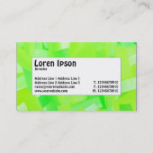 Midden-label - Gekleurd groen Visitekaartje (Achterkant)