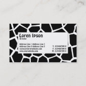 Midden label - Go Giraffe B&W (Achterkant)