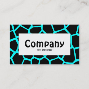 Midden label - Go Giraffe Cyan Blue