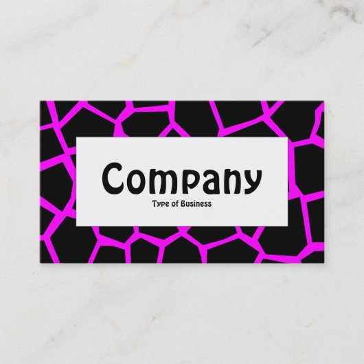 Midden-label - Go Giraffe Magenta Visitekaartje (Voorkant)