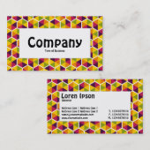 Midden label - Hexagon patroon 01 (Voorkant / Achterkant)