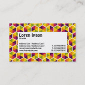 Midden label - Hexagon patroon 01 (Achterkant)