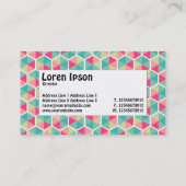 Midden label - Hexagon patroon 02 (Achterkant)