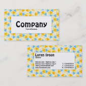 Midden label - Hexagon patroon 03 (Voorkant / Achterkant)