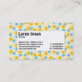 Midden label - Hexagon patroon 03 (Achterkant)