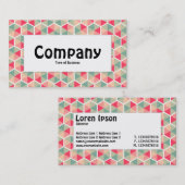 Midden label - Hexagon patroon 04 (Voorkant / Achterkant)