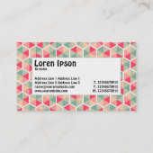 Midden label - Hexagon patroon 04 (Achterkant)