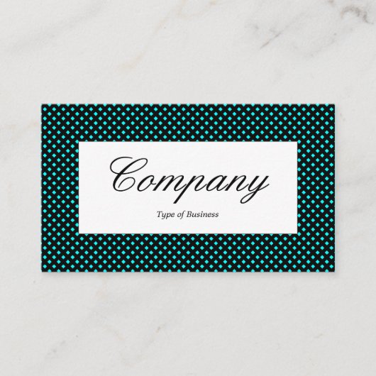 Midden label - Nettextuur over cyaan (Voorkant)