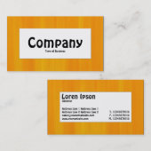 Midden-label - Oranje geverfd Visitekaartje (Voorkant / Achterkant)