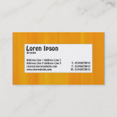 Midden-label - Oranje geverfd Visitekaartje (Achterkant)