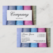 Midden-label - Regels van katoen Visitekaartje (Voorkant / Achterkant)