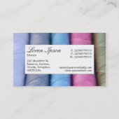 Midden-label - Regels van katoen Visitekaartje (Achterkant)