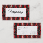 Midden-label - Ruby Flame Visitekaartje (Voorkant / Achterkant)