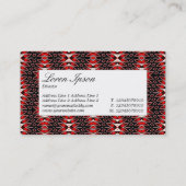 Midden-label - Ruby Flame Visitekaartje (Achterkant)