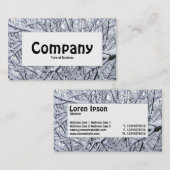 Midden label - Snowy Branches (Voorkant / Achterkant)