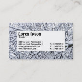 Midden label - Snowy Branches (Achterkant)