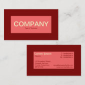 Midden label - Tropisch roze met donkerrood 7F0000 (Voorkant / Achterkant)