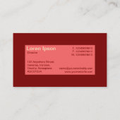 Midden label - Tropisch roze met donkerrood 7F0000 (Achterkant)