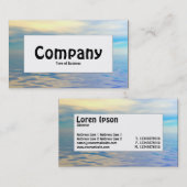 Midden-label - Tropisch Zee Visitekaartje (Voorkant / Achterkant)