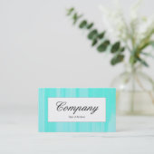 Midden Label - Turquoise Geschilderd Canvas (Staand voorkant)