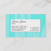 Midden Label - Turquoise Geschilderd Canvas (Achterkant)