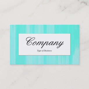 Midden Label - Turquoise Geschilderd Canvas