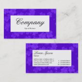 Midden-label - ventilatoruitstrijkje - Violet Blue Visitekaartje (Voorkant / Achterkant)