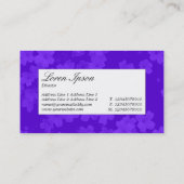 Midden-label - ventilatoruitstrijkje - Violet Blue Visitekaartje (Achterkant)