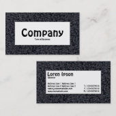 Midden-label - Wooly tapijt Visitekaartje (Voorkant / Achterkant)