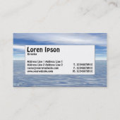 Midden-label - Zee en hemel Visitekaartje (Achterkant)