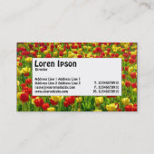 Midden-label - Zee Tulpen Visitekaartje (Achterkant)