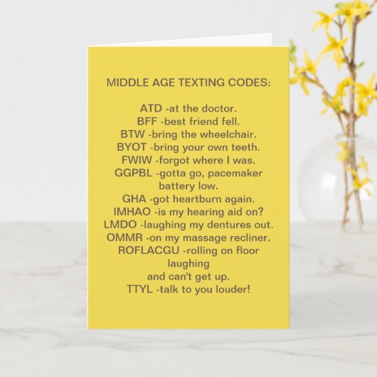 **MIDDEN-LEEFTEXTEREN** OVER DE HILLEN-DAG KAART (Gele Bloem)