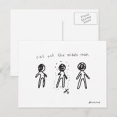 midden man briefkaart (Voorkant / Achterkant)