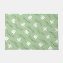  midden-middelbaar groen wit ventilatorpatroon